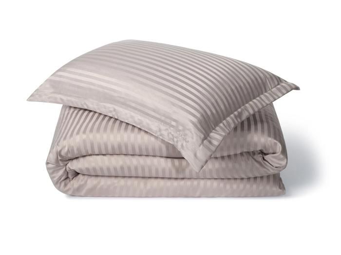 Couette - RICHBOND - King Size 180cm - Satinée - 350gr - Taupe