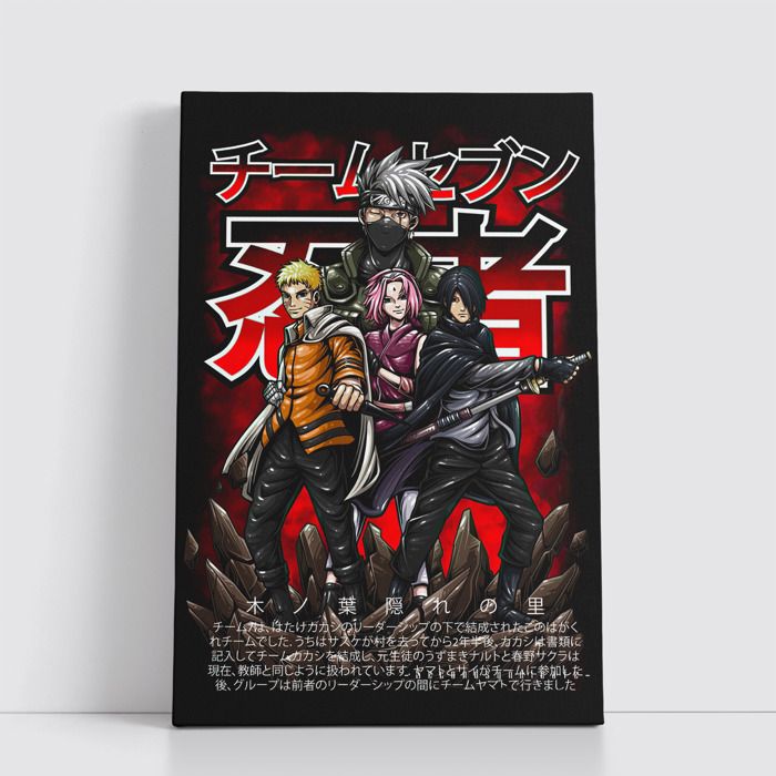 Tableau decoratif sur Toile 25x40 cm Anime attack on titan - one piece - Naruto - death note - Jujutsu Kaisen - Spy x Family 799