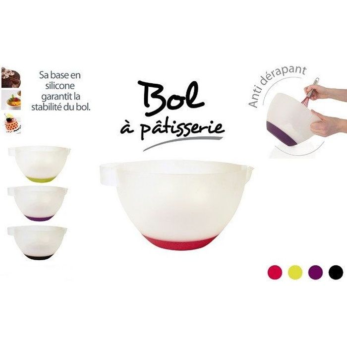 Bol pâtissier - cul de poule 24 cm - antidérapa…