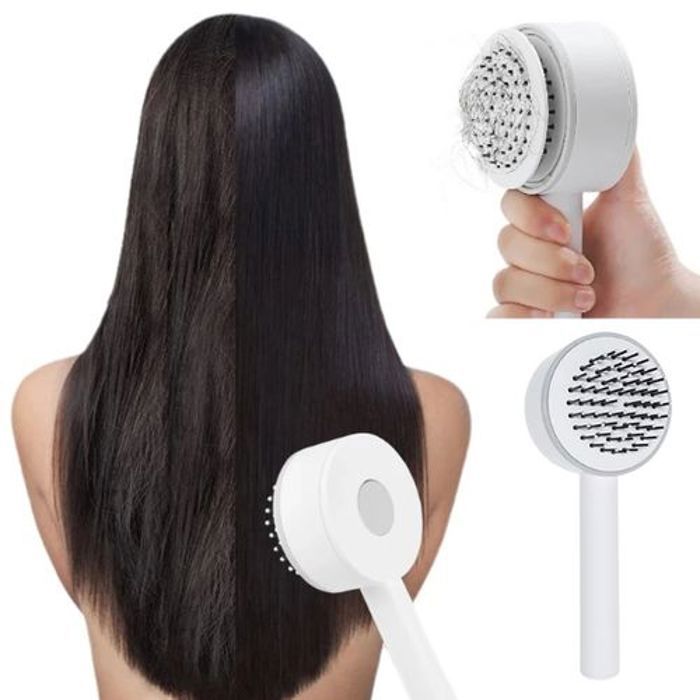 Brosse à cheveux - Autonettoyante - Démêlante - Massage - 3D - Pour femmes