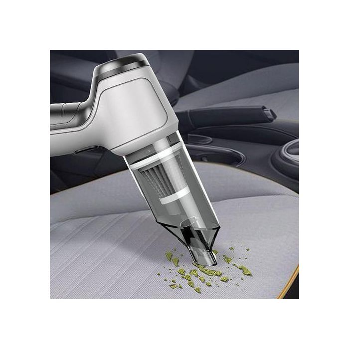 Mini aspirateur et souffleur d'air 3 en 1 sans fil, Puissant nettoyeur portable pour voiture et maison