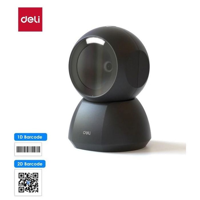 Deli Scanner lecteur de code S236 1D/2D Barcode barres Rapide Adjustable angle reconnaissance automatique 32 bits