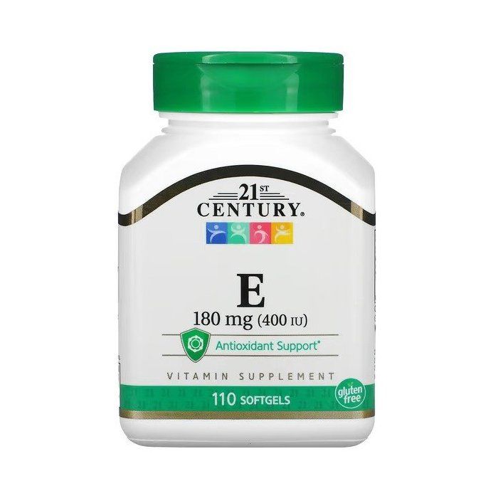 21st Century, Vitamine E, 180 mg (400 UI), 110 capsules à enveloppe molle MADE IN USA
