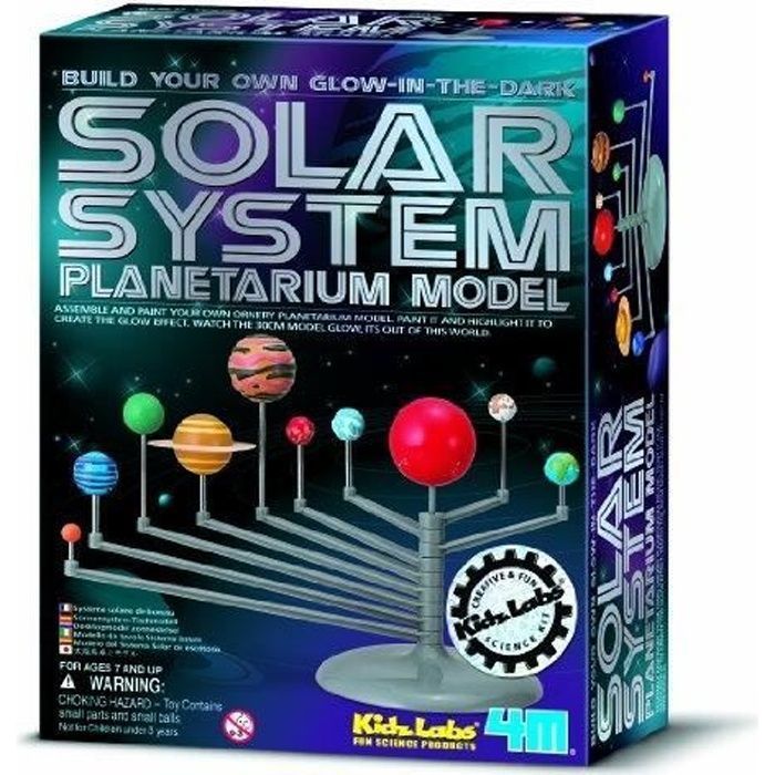 Jeu de construction - 4M - Kit Modèle du système planétaire - Enfant 7 ans - Mixte
