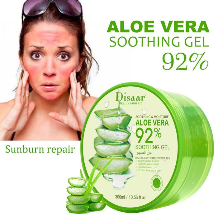 Gel d'aloe vera - DISAAR - 100% Pur - Hydratant - Apaisant - 200ml
