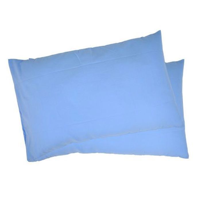 2 Taies d'oreiller Bébé Bleu Ciel (30x50 cm) / Antiallergique & Doux