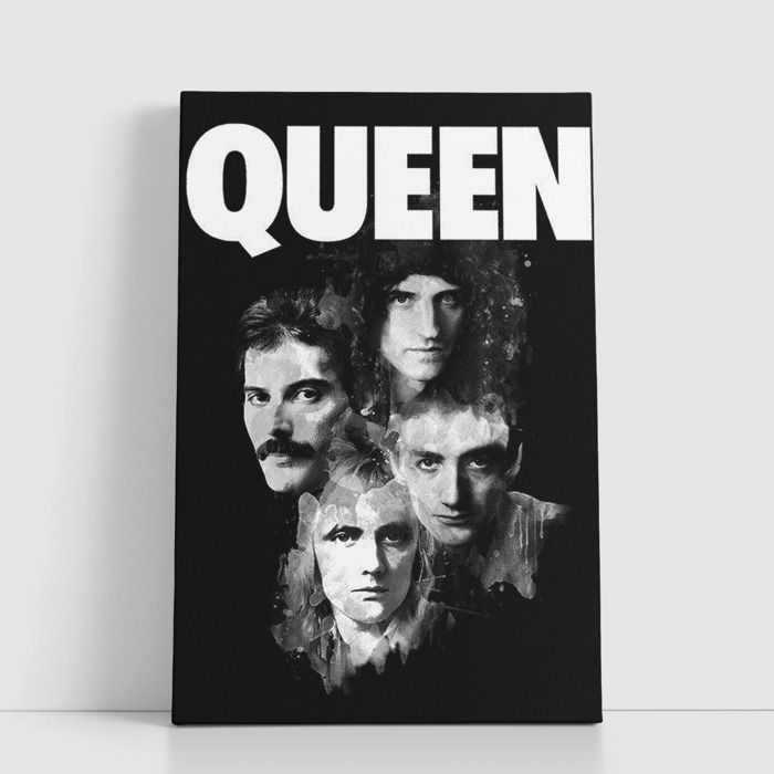 Tableau Rock sur Toile – Affiche Murale 25x40 cm Groupes de Rock Légendaires et Modernes 386