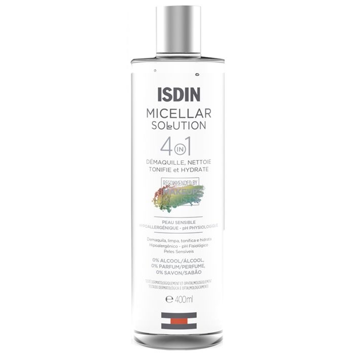 Eau Micellaire - ISDIN - 400ml - Démaquille - Nettoie - Hydrate