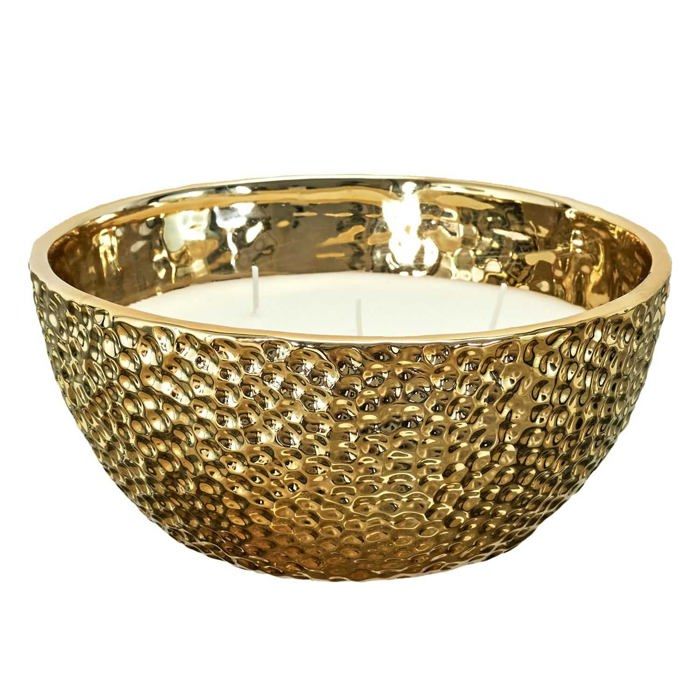 Bougie parfumée - HOME DECO FACTORY - BO5486 - Ambre - 5 mèches - 21 cm diamètre