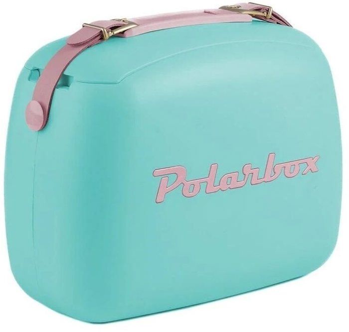 Sac isotherme - POLARBOX - GLACIERE VERDE - 6L - Cuir véritable - Design vintage 60s