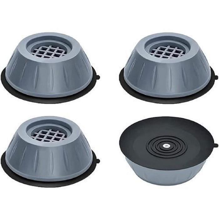 Support de machine à laver anti-vibration 4pcs, Tampons antivibration