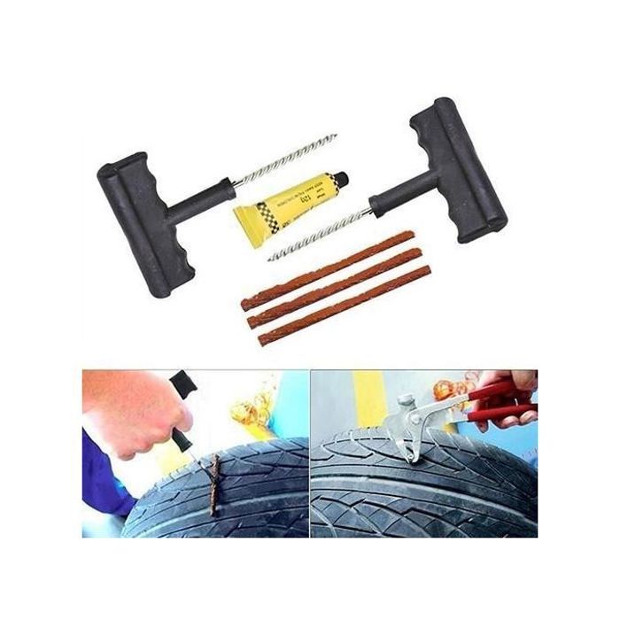 Trousse à outils de réparation de pneu tubeless moto voiture