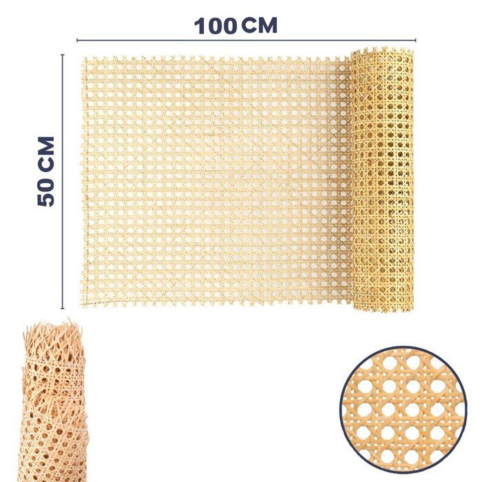 Rouleau de Cannage en Rotin Naturel (50 x 100cm)