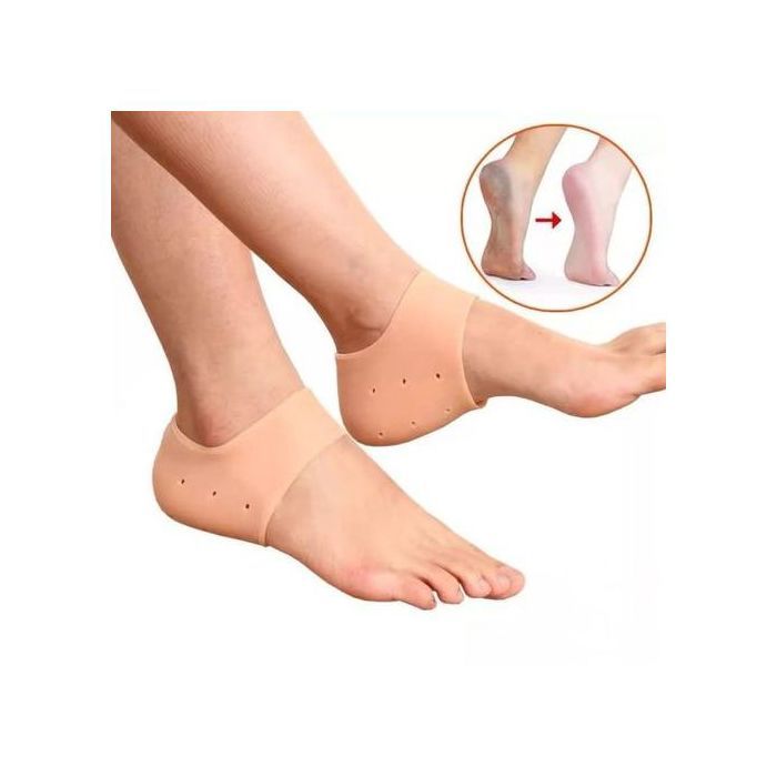 2 Silicone Protège-Talonnette souple pour rigide fissuré Peaux Sèches