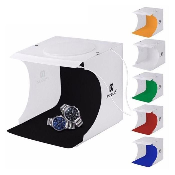Puluz mini boîte de studio photo, tente photo, lumière blanche, prise de vue en studio(Couleur aléatoire)