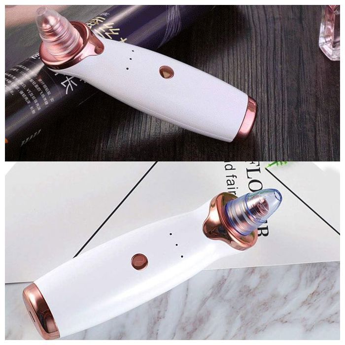 Aspirateur de points noirs avec 5 têtes de beauté interchangeables et 2 extracteurs de points noirs