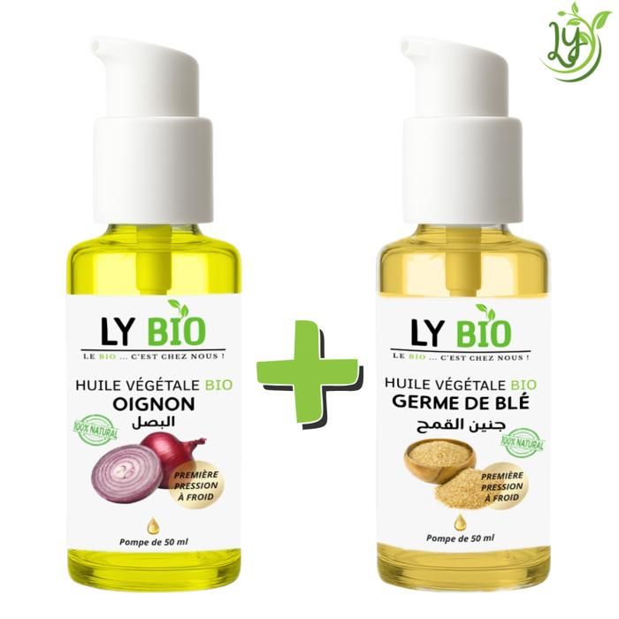 Pack de soins capillaires - LYBIO - Huile d'oignon et germe de blé - 50ml - Nourrissant - Mixte