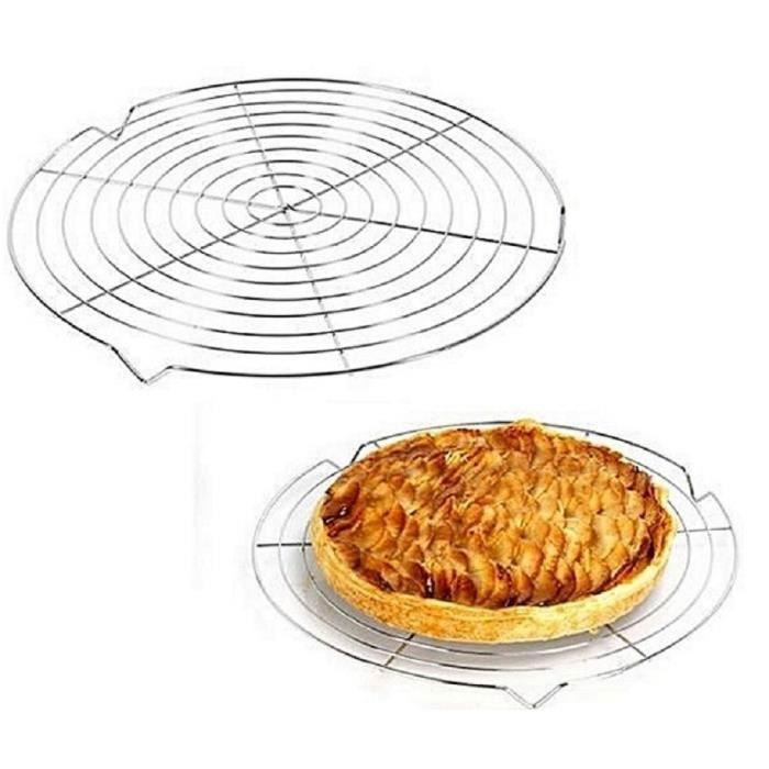 VOLETTE A GATEAU GRILLE INOX 32 CM USTENSILE PATISSERIE CUISINE