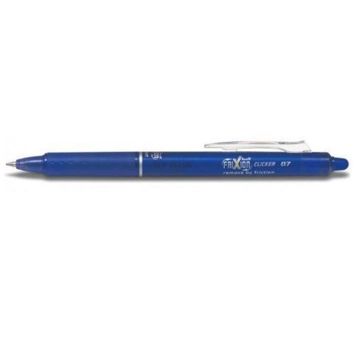 Roller Frixion Clicker - PILOT - 417511 - Pointe moyenne - Bleu - Lot de 12