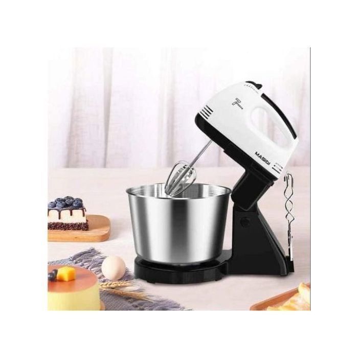 Offfre batteur électrique avec bol acier inoxydable 2l 7 vitesses