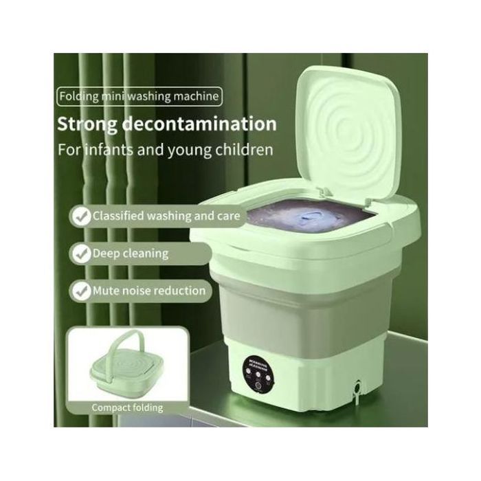 Machine à laver portable mini CANGXUELANG 11L finition en acier inoxydable, chargement frontal, électrique, contrôles tactiles, 220-