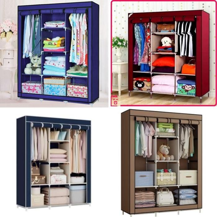 Armoire pliante - Non spécifié - couleur aléatoire - Design pliable - Durable - Compacte(Couleur aléatoire)
