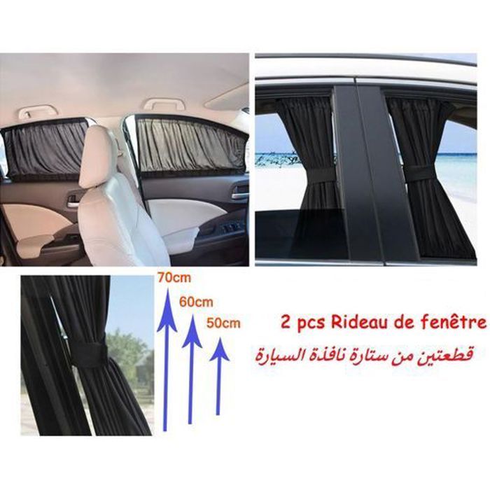 Lot de 2 Pare-Soleil De Fenêtre Latérale De Voiture