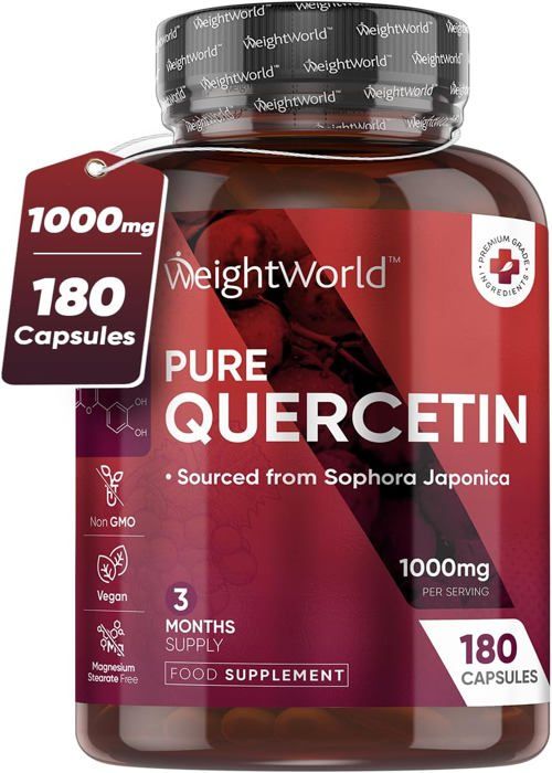 Quercetin 1000 mg -  For Natural Defences - 180 Capsules