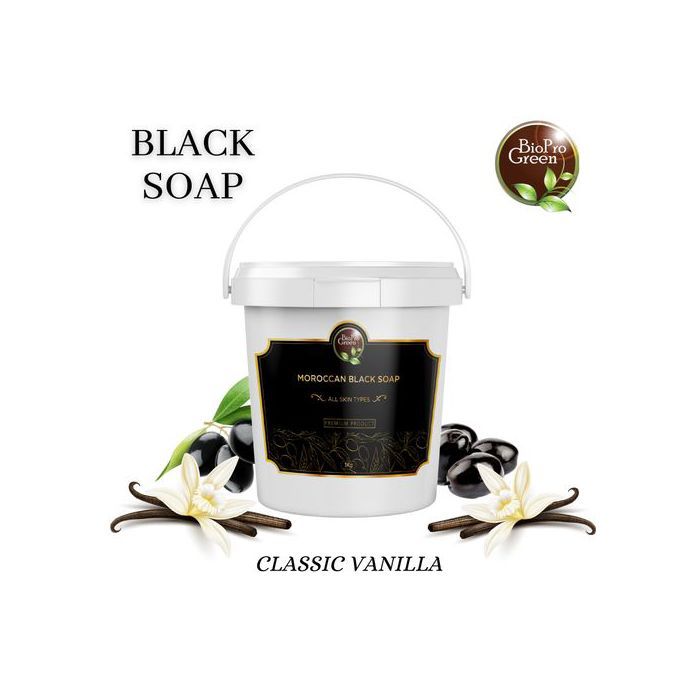 Bio Pro Green Savon noir à la vanille