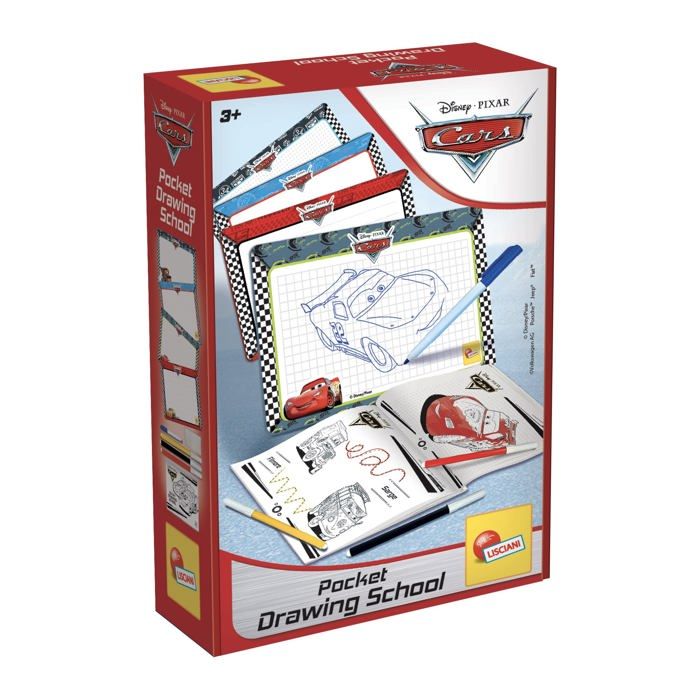 Kit de dessin - LISCIANIGIOCHI - 92208 - 4 ardoises effaçables - Cahier d'activités - Feutres inclus