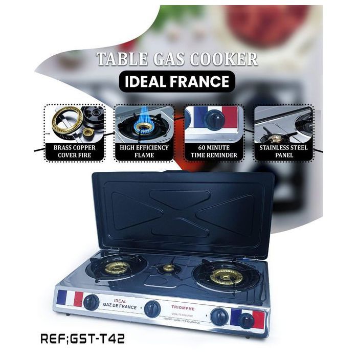 KOLN- GAZ DE FRANCE- Réchaud à gaz trois feux