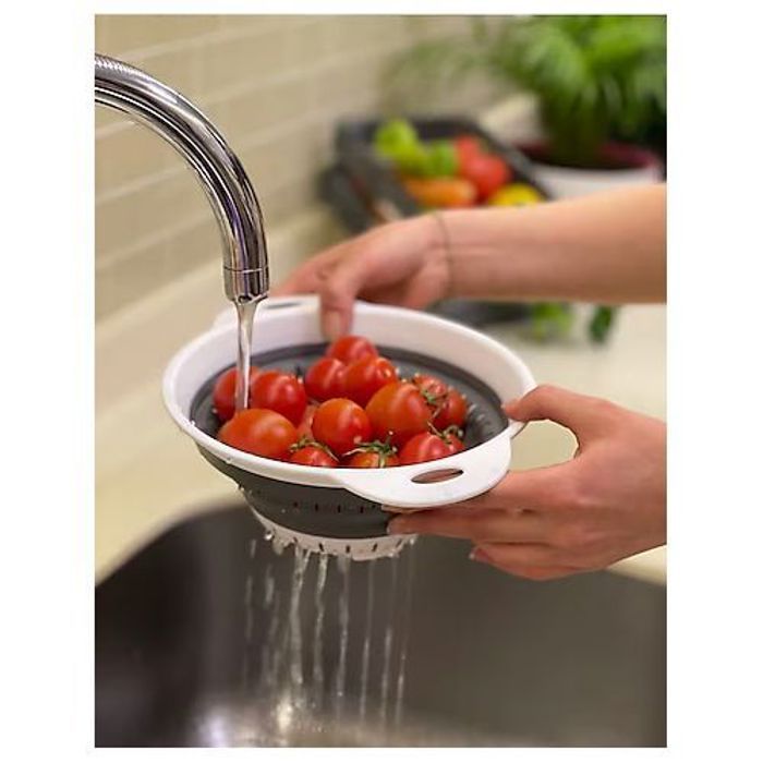 Passoire de Cuisine Passoire Ovale Pliante En Silicone