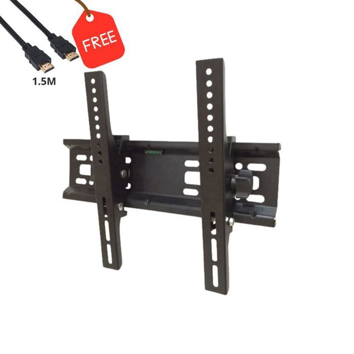 Support TV Support Mural Fix 15''-42'' HT-001 + Cable HDMI 1,5M