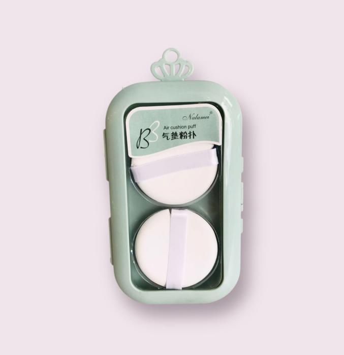 New box double cushion puff