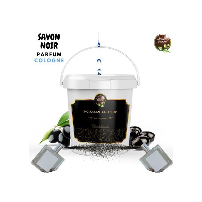 Bio Pro Green Savon noir marocain Parfum Cologne sabone beldi