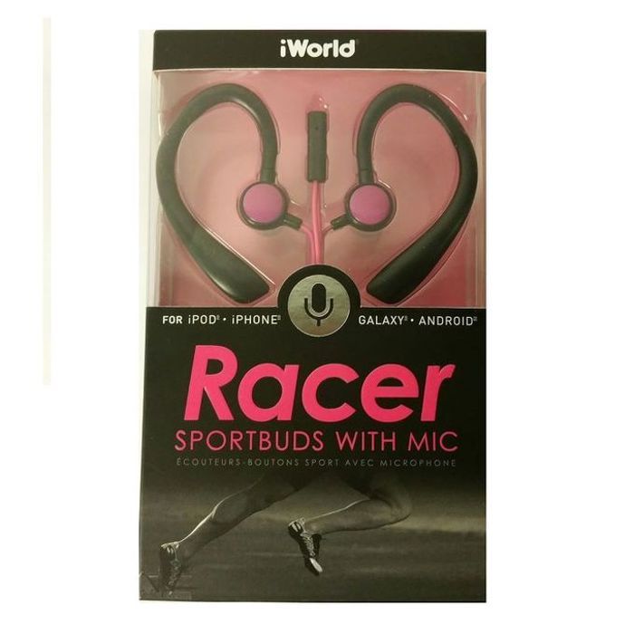 Racer ecouteur Sport iWorld Sportbuds avec Microphone et telecommande Son exceptionnel