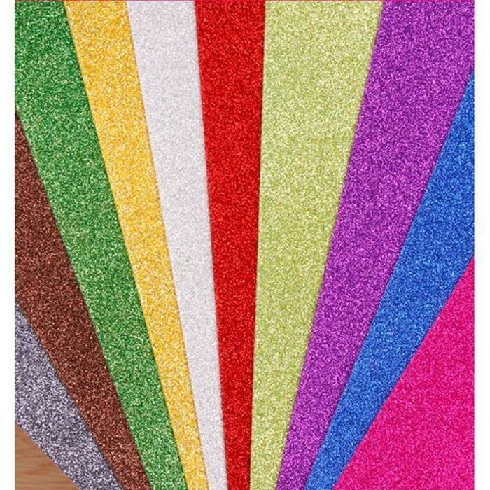 Maped Feuilles de Papier Mousse Brillants Paillettes 10