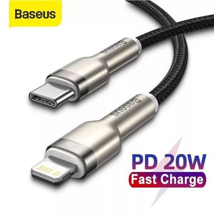 Baseus Original Métal Câble Type-C 20W PD pour iPhone 14 13 12 11 Pro Fast Charge