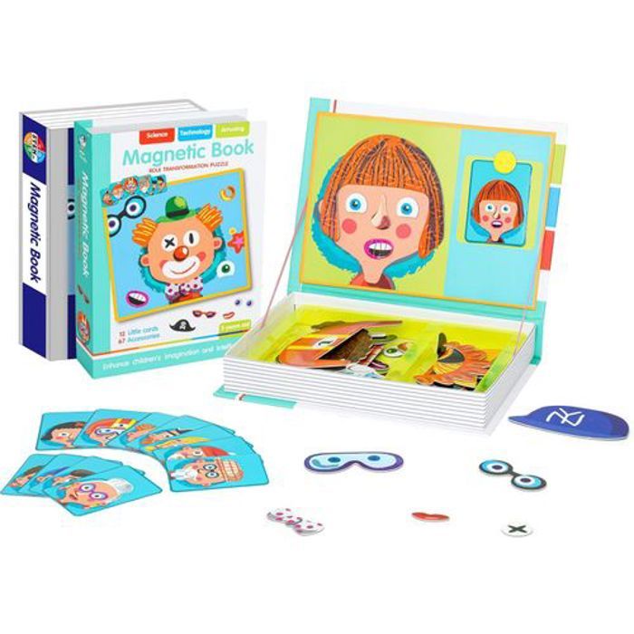 Jouet puzzle magnétique pour enfants, stimule le développement visuel de bébé - préscolaire