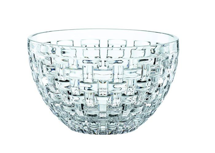 Bol en verre - LXW - 1300 ml - Gravé - Ovale - Compatible lave-vaisselle