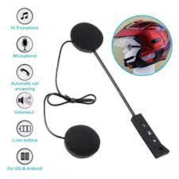 Casque Moto BT8 - Bluetooth - Intra-auriculaire - Antichoc - Sans fil - Réponse automatique