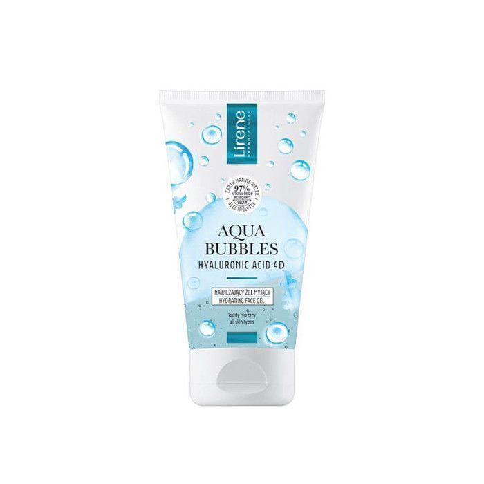 GEL NETTOYANT - LIRENE - BUBBLE - Acide Hyaluronique - 150 ml - Sans Parabène