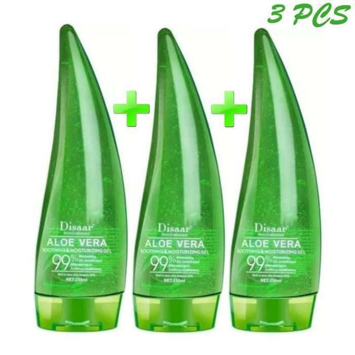 Gel Apaisant - Disaar - Pack de 3 - 250ml - Hydratant - Anti-âge - Non gras