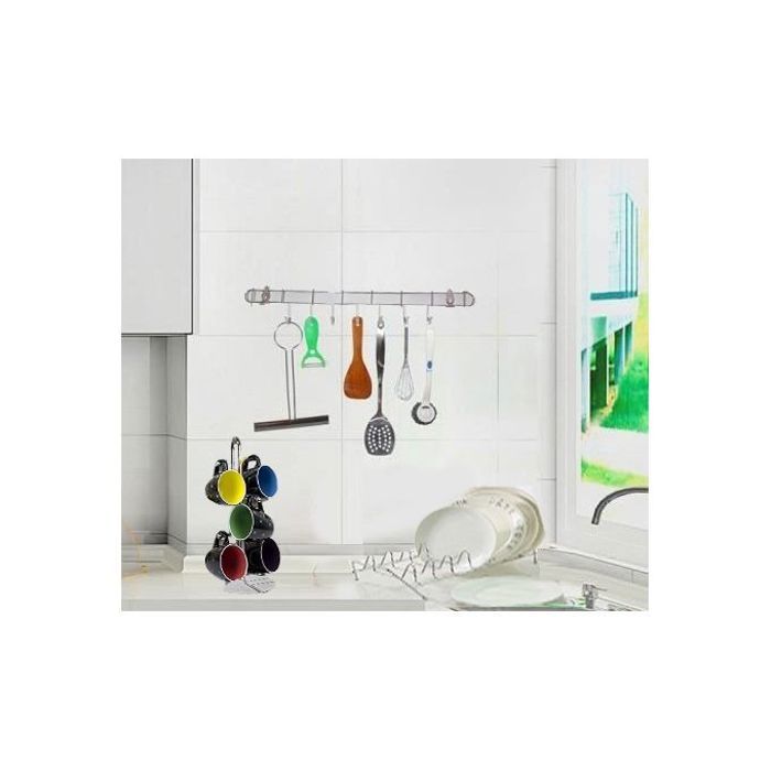 3 pcs support ustensiles de cuisine, en acier inoxydable support et séchage