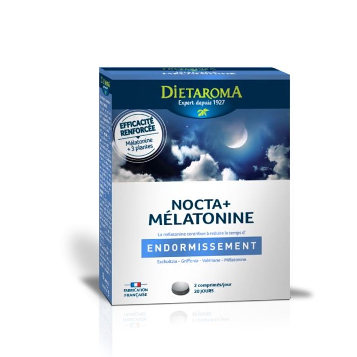 Complément alimentaire - Dietaroma - Nocta+ - Mélatonine - Valériane - Griffonia