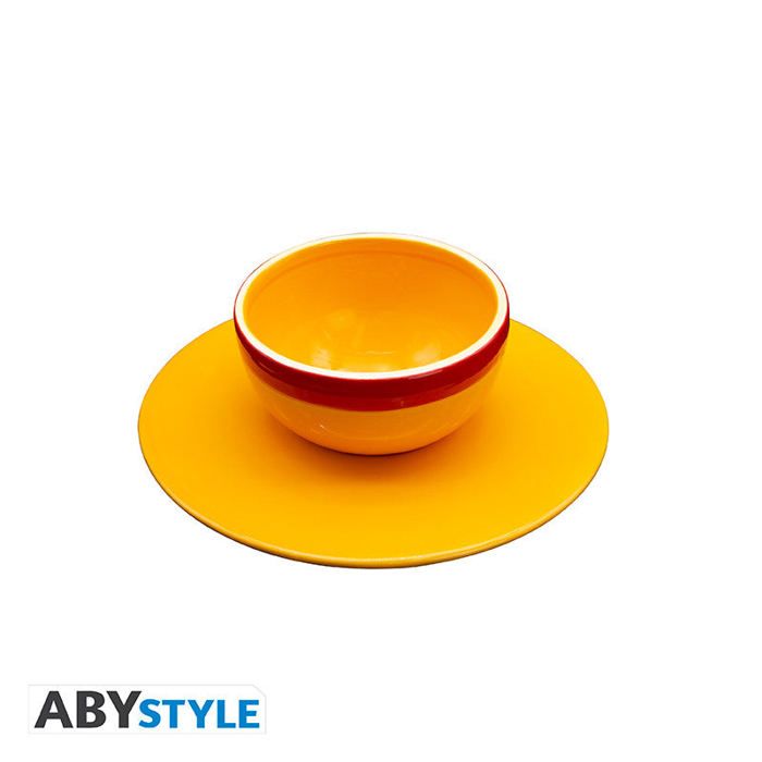 Bol et Soucoupe - One Piece Chapeau de Paille - 250ml - Porcelaine - Non compatible lave-vaisselle