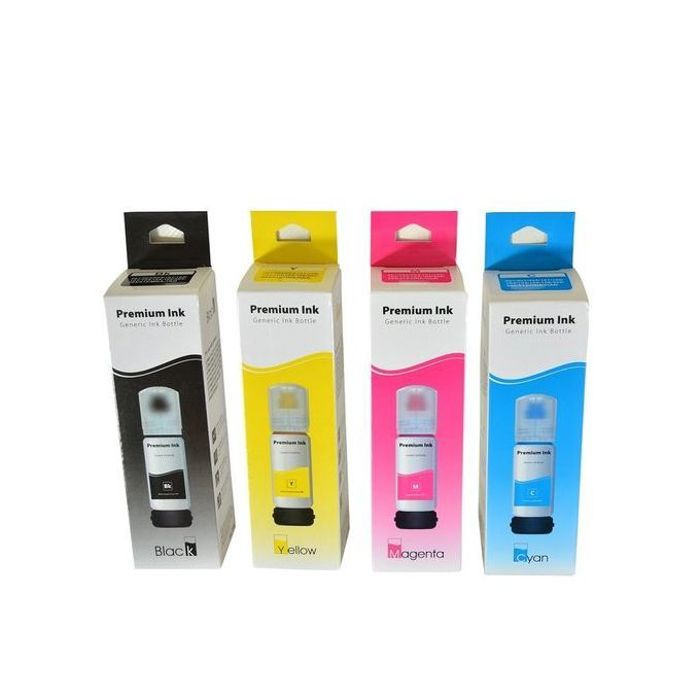 Bouteilles d'encre 103 - Epson - Compatible - Noir/Cyan/Magenta/Jaune - 4 Bouteilles - 70ml