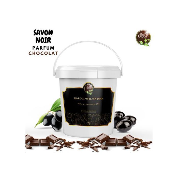 Bio Pro Green Savon noir marocain Parfum Chocolat sabone beldi