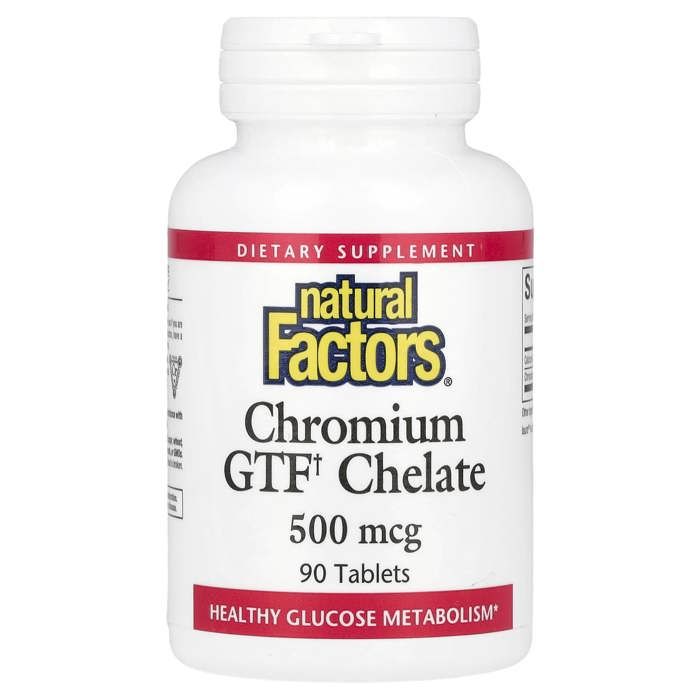Chélate de chrome GTF, 500 mcg, 90 comprimés