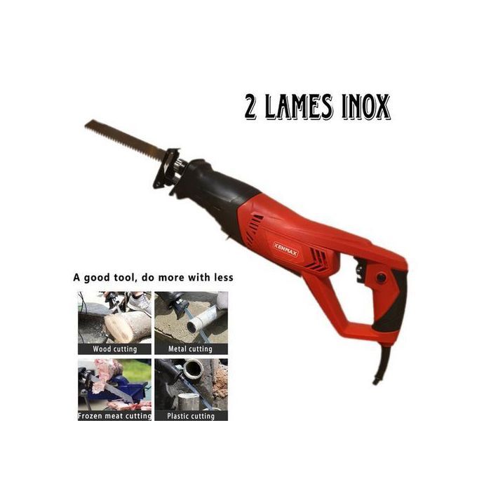 Scie Viande électrique 900W avec 2 lames inox